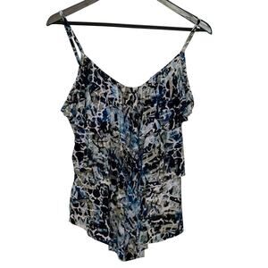 Magic Suit Woman's Swim Padded V Neck Top Size XL Beach Pool Swimming